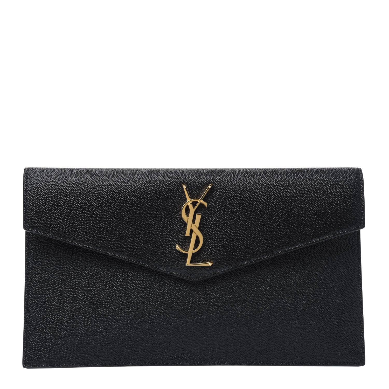 Saint Laurent Grain De Poudre Uptown Pouch Black 1 of 8