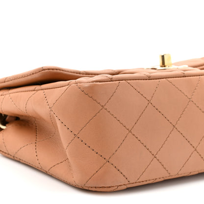 Chanel Lambskin Quilted Mini Rectangular Flap Brown 10 of 12