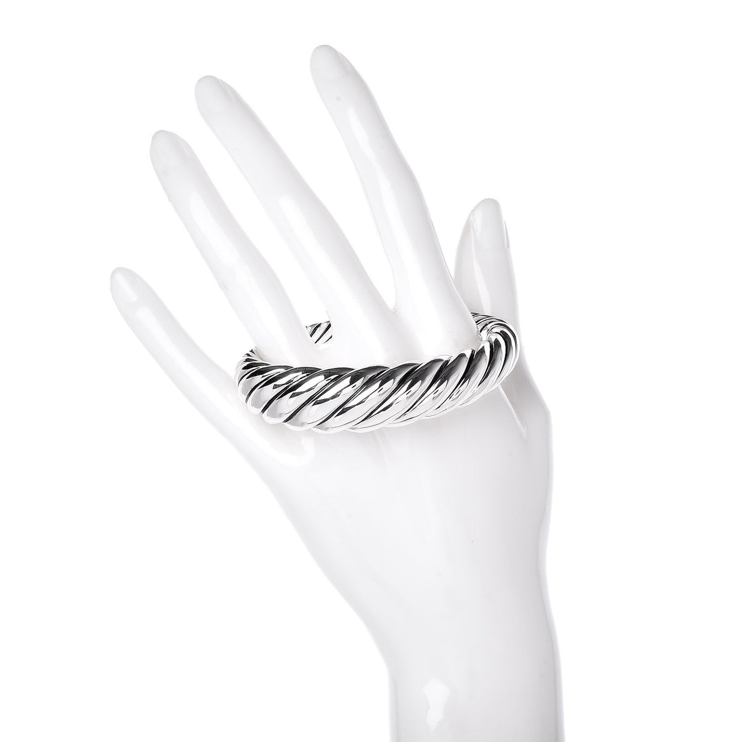 Sterling Silver 17mm Pure Form Cable Bracelet