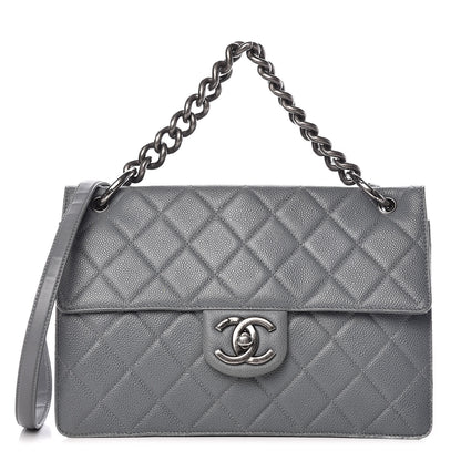 Chanel Caviar Quilted Large Retro Class Flap Grey 1 of 16