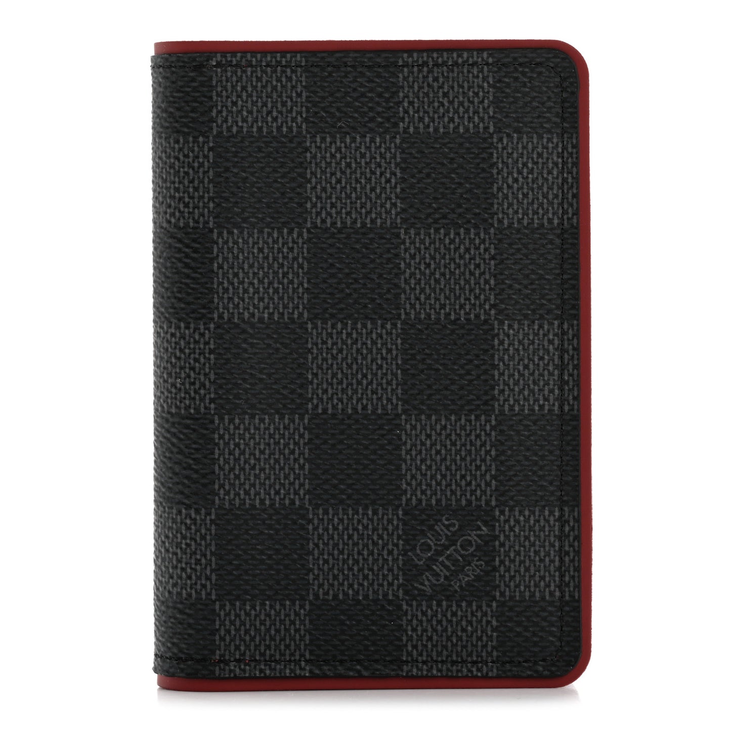 Damier Graphite Pocket Organizer Bordeaux