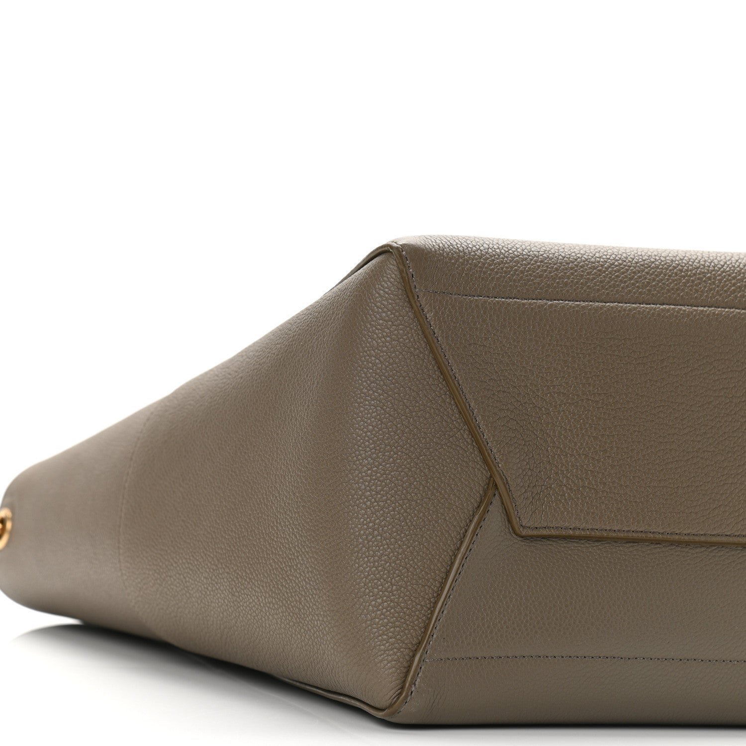 Celine Soft Grained Calfskin Sangle Bucket Bag Taupe 9 of 10