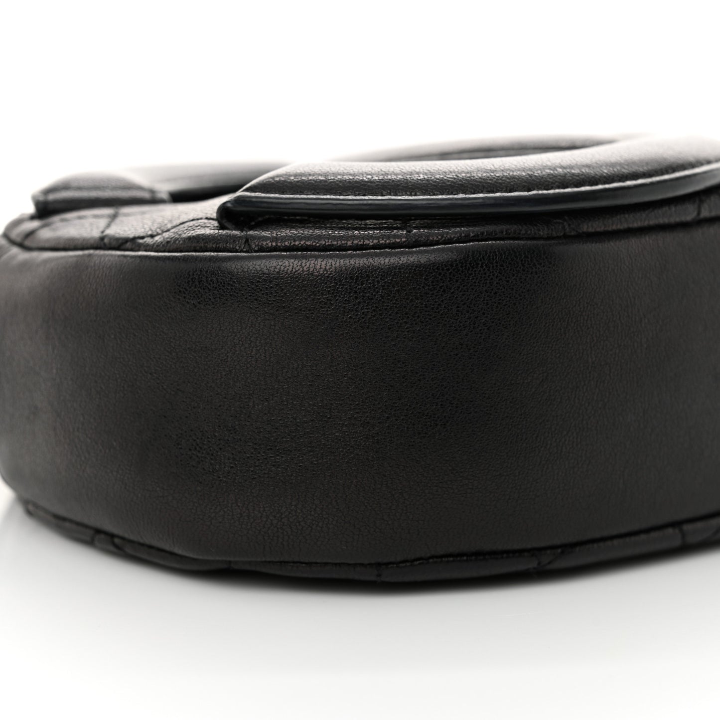 Lambskin Quilted Coco Midnight Camera Case Black