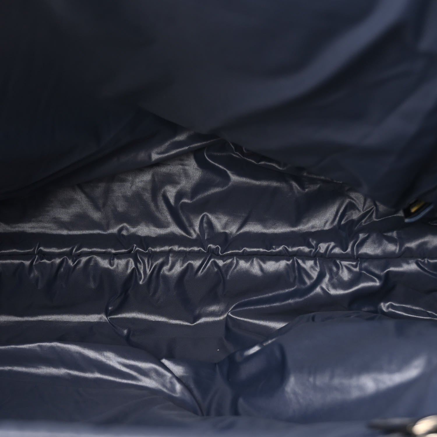 CHANEL ココヌワール Chanel Nylon Quilted Coco Cocoon Bowler Grey 1613643