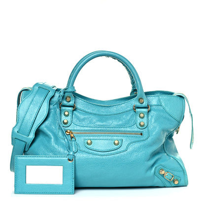 Balenciaga Agneau Giant 12 Gold Hardware City Bleu Tropical 1 of 9
