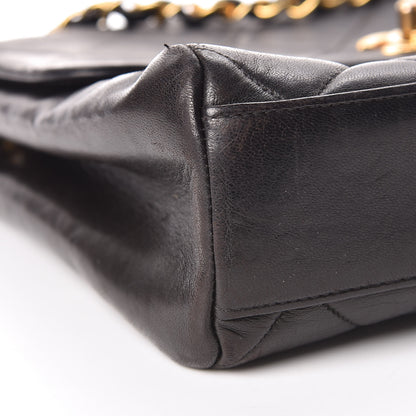 Chanel Lambskin Quilted Shoulder Bag Black 10 of 22