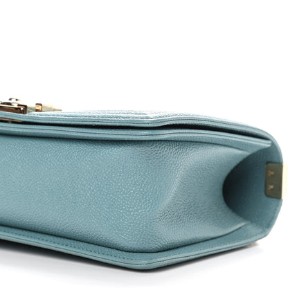 Chanel Caviar Quilted Medium Boy Flap Light Blue 8 of 8