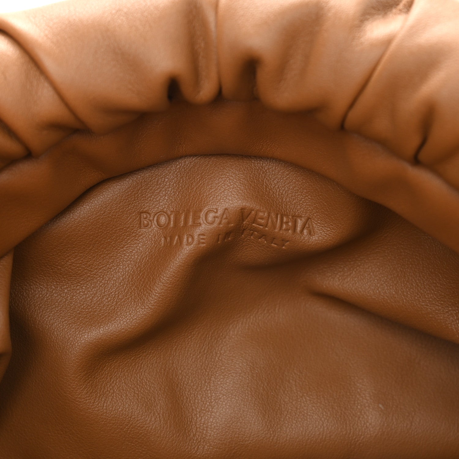 Bottega Veneta Calfskin The Pouch Chain Moutarde 6 of 8