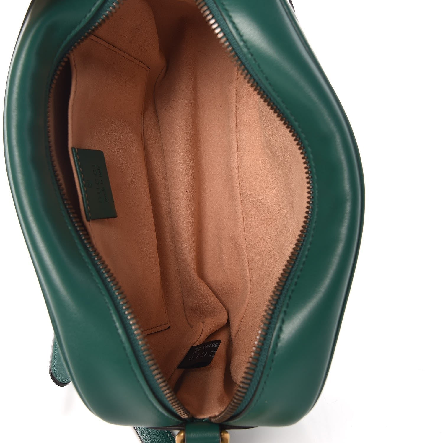 Gucci Calfskin Matelasse Small GG Marmont Chain Shoulder Bag Emerald Green 5 of 9