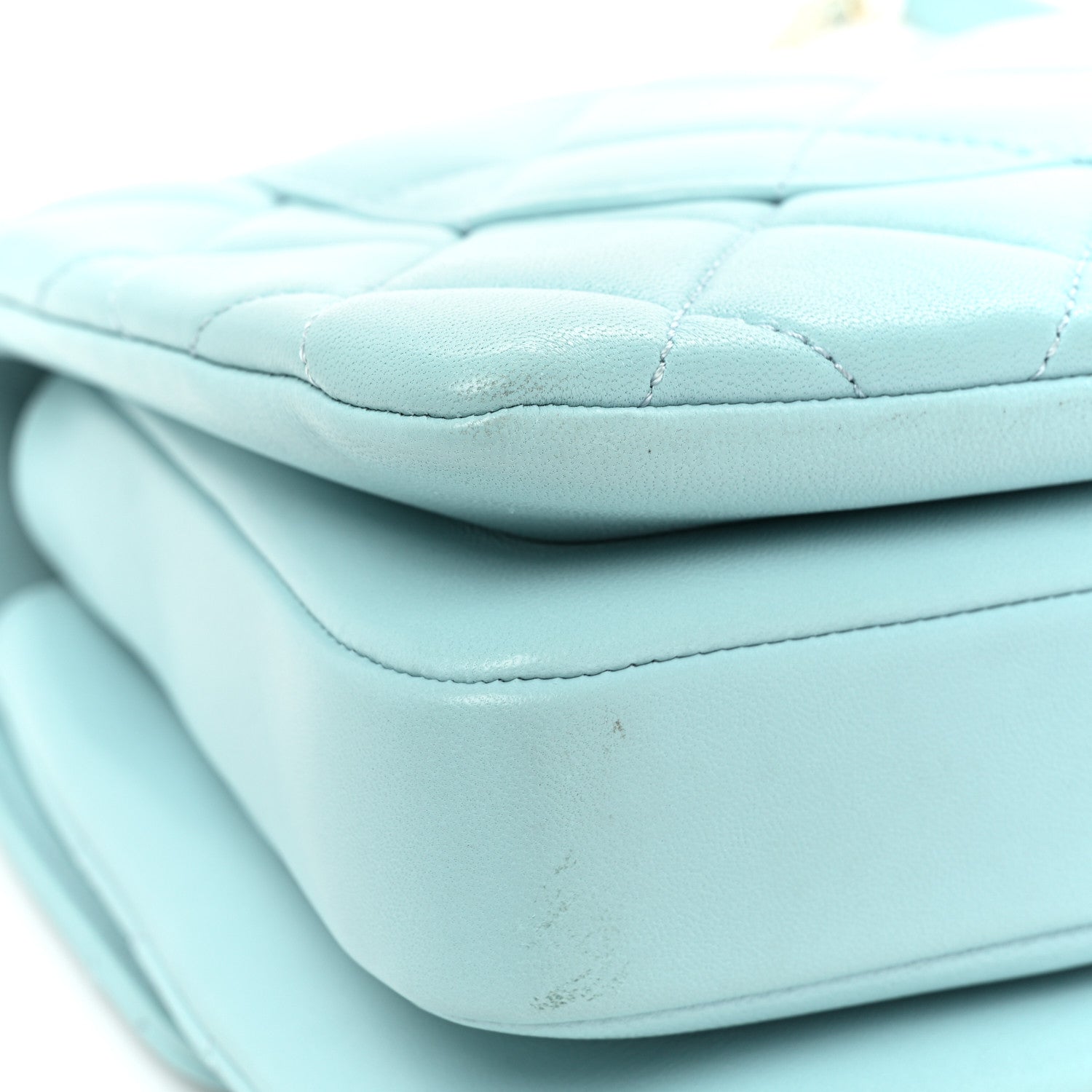 Chanel Lambskin Quilted Small Trendy CC Flap Dual Handle Bag Light Blue 14 of 14