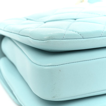 Chanel Lambskin Quilted Small Trendy CC Flap Dual Handle Bag Light Blue 14 of 14
