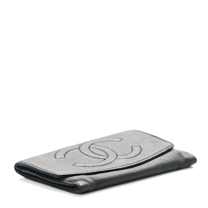 Chanel Caviar Timeless CC Compact Wallet Black 4 of 8