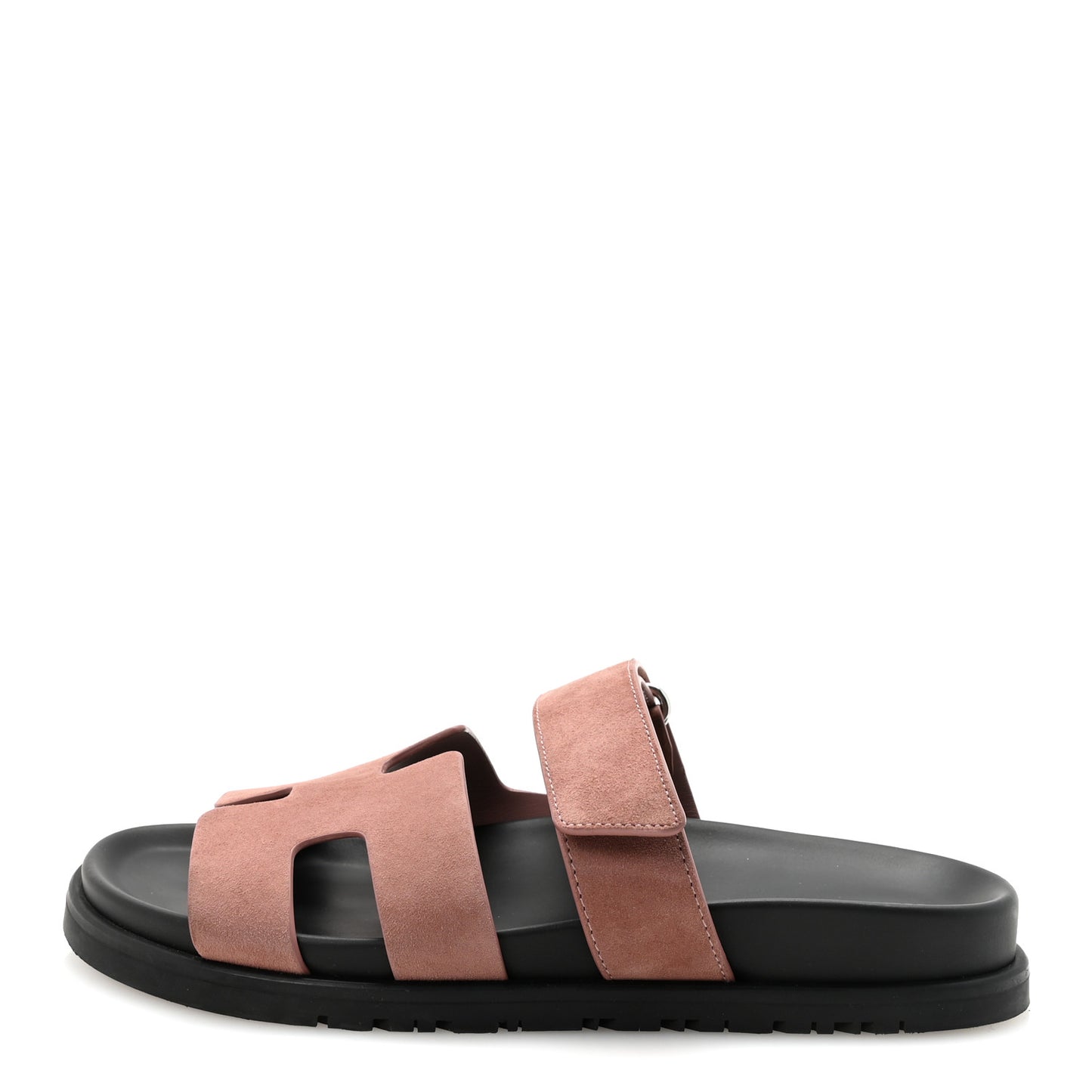 Suede Goatskin Womens Chypre Sandals 36.5 Rose Antique