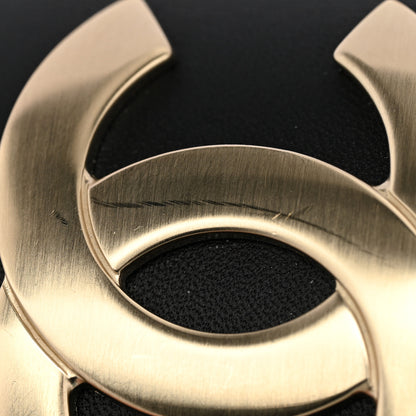 Chanel Calfskin CC Wide Cuff S Black Gold 9 of 11