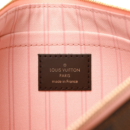 Louis Vuitton Damier Ebene Neverfull MM GM Pochette Rose Ballerine 6 of 6