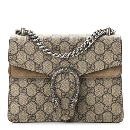Gucci GG Supreme Monogram Mini Dionysus Shoulder Bag Taupe 1 of 12