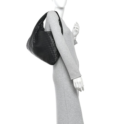 Bottega Veneta Nappa Intrecciato Large Veneta Hobo Black 2 of 11