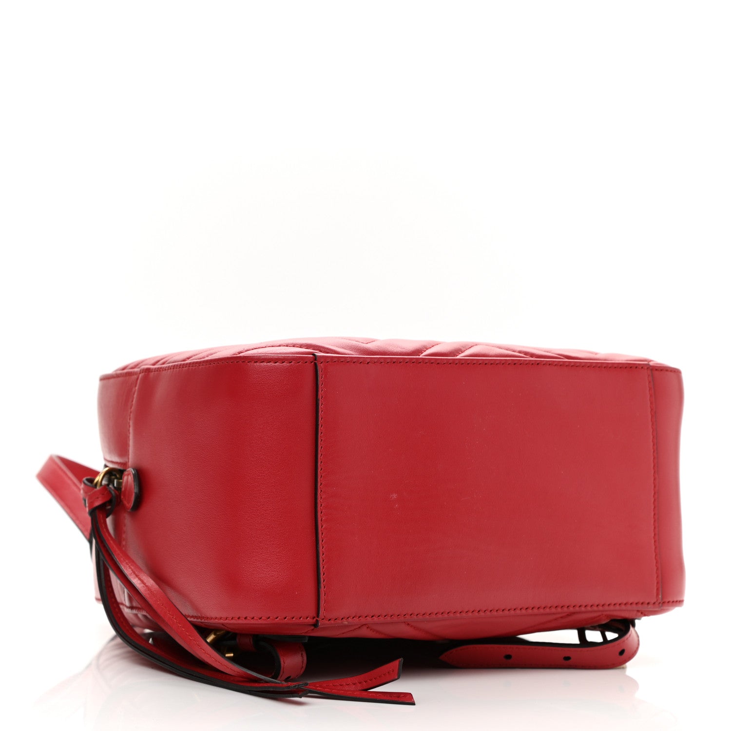 Gucci Calfskin Matelasse GG Marmont Dome Backpack Hibiscus Red 4 of 12
