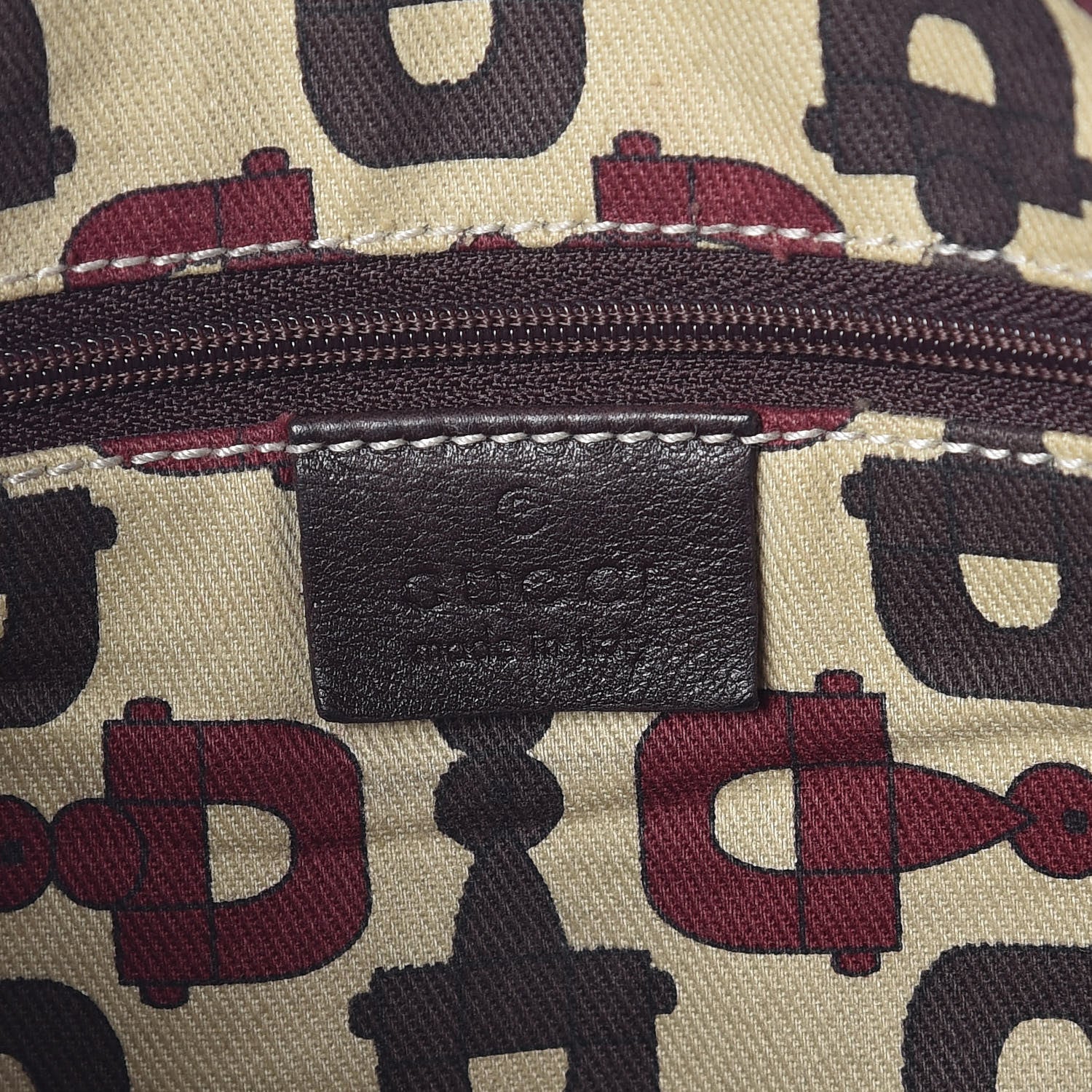 Gucci Guccissima Medium Abbey Shoulder Bag Chocolate 8 of 9