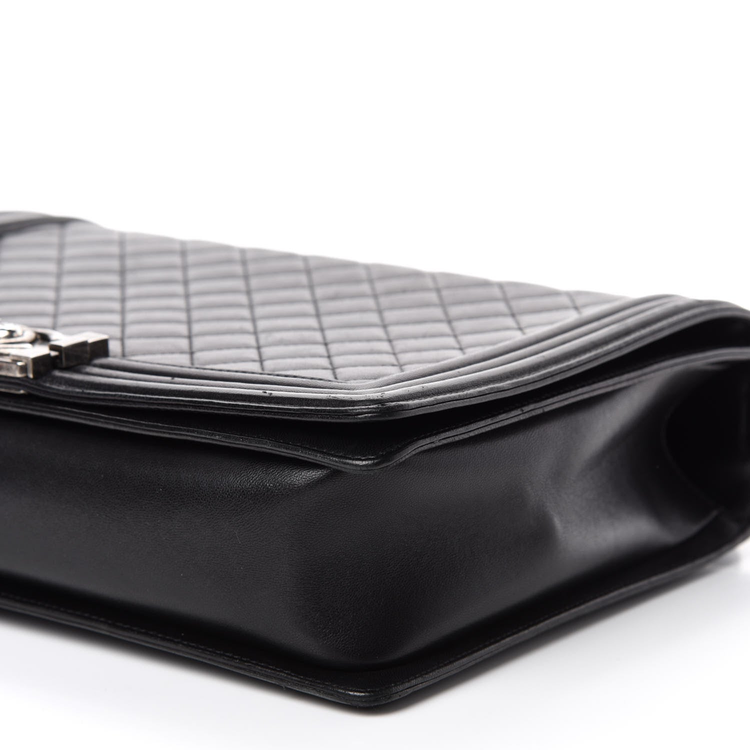 Chanel Lambskin Quilted Large Boy Flap Black 8 of 14