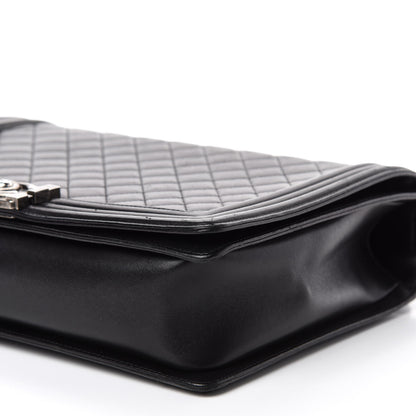 Chanel Lambskin Quilted Large Boy Flap Black 8 of 14