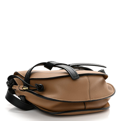Loewe Grained Calfskin Small Gate Crossbody Bag Mocca Black 4 of 9