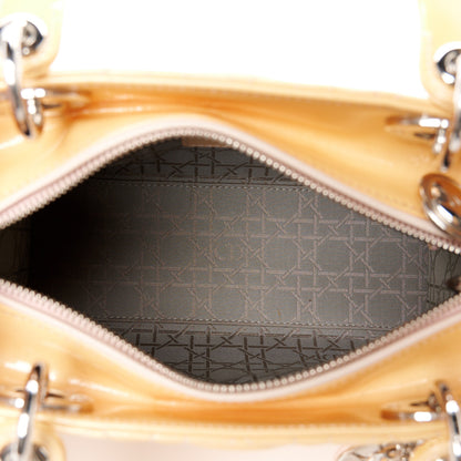 Christian Dior Patent Cannage Medium Lady Dior Yellow 5 of 12