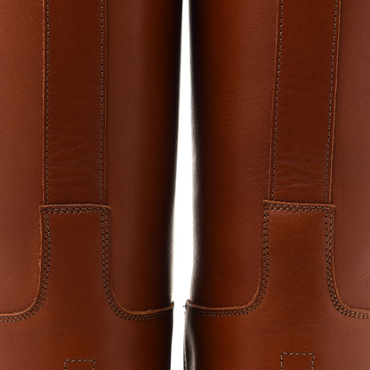Hermes Heritage Calfskin Kelly Jumping Boots 37.5 Naturel 10 of 11
