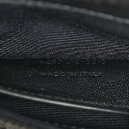 Saint Laurent Sheepskin Matelasse Chevron Monogram Medium College Bag Black 8 of 11