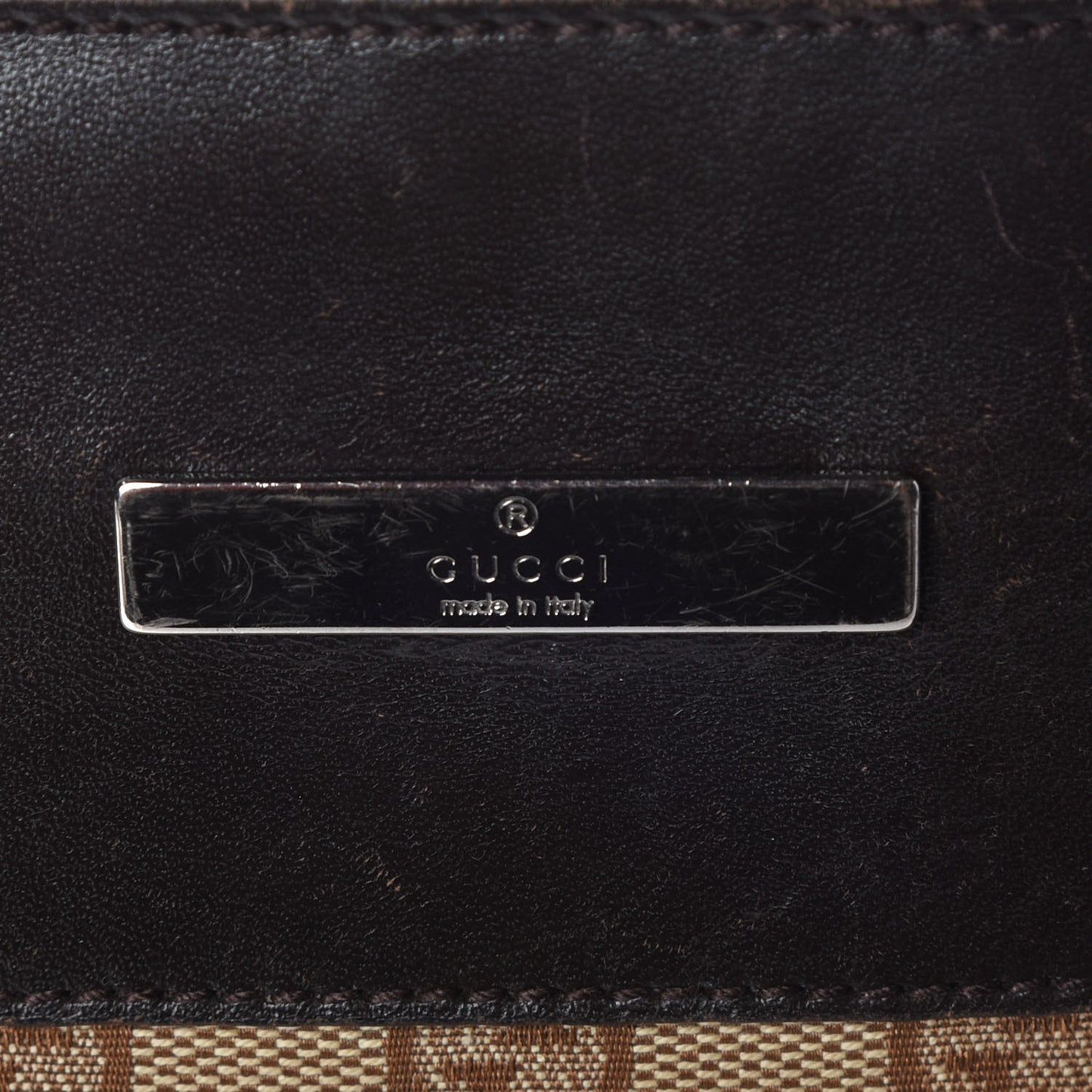 GG Monogram Messenger Crossbody Bag Brown