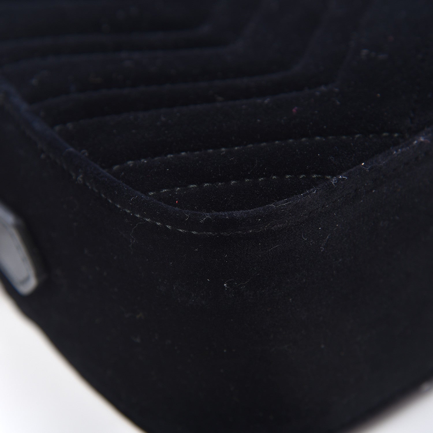 Gucci Velvet Matelasse Small GG Marmont Chain Shoulder Bag Black 8 of 13