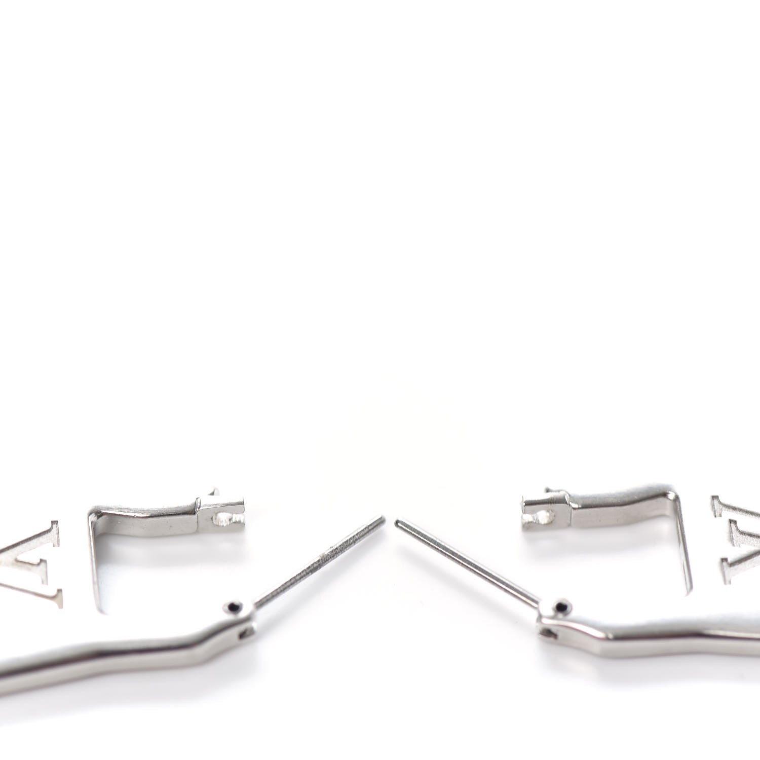 Louis Vuitton Zip Earrings Silver 3 of 3