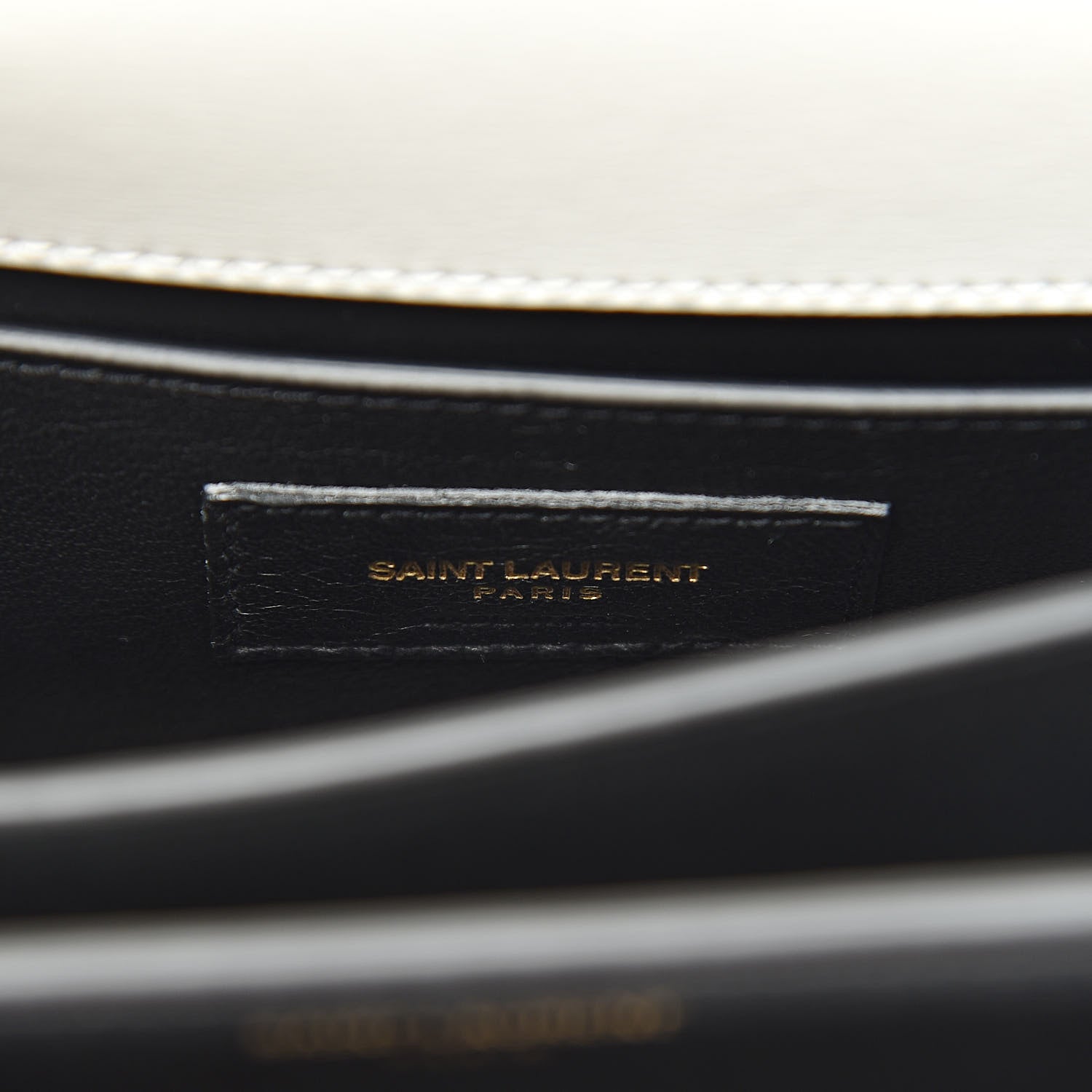 Saint Laurent Calfskin Bi-Color Medium Monogram Sunset Black Pearl White 9 of 13