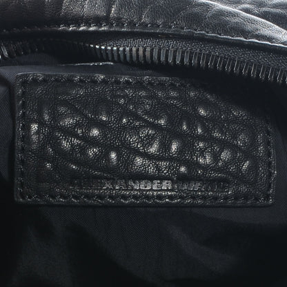 Alexander Wang Pebbled Leather Rocco Black w Black Hardware 7 of 7