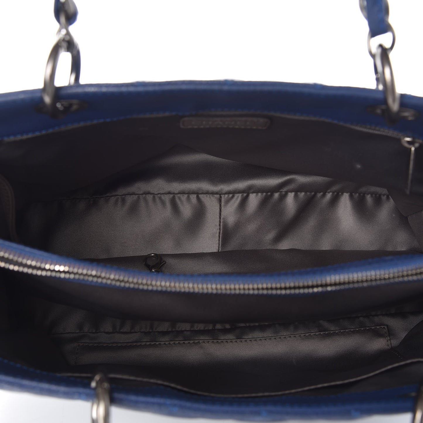 Caviar Quilted Grand Shopping Tote GST Dark Blue