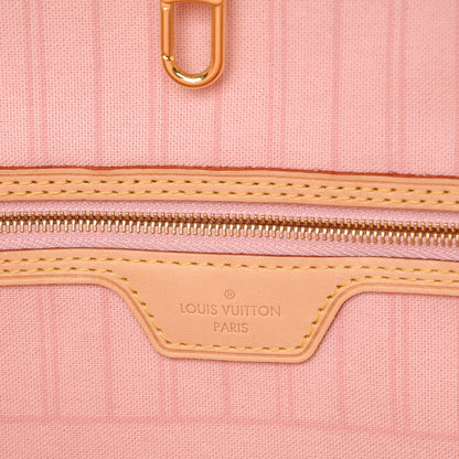 Louis Vuitton Damier Azur Neo Neverfull MM Rose Ballerine 6 of 10