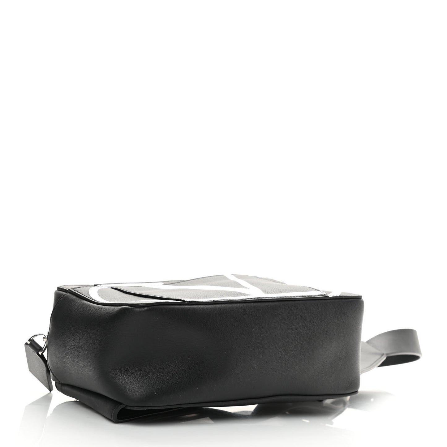 Calfskin Mens VLogo Belt Bag Black White
