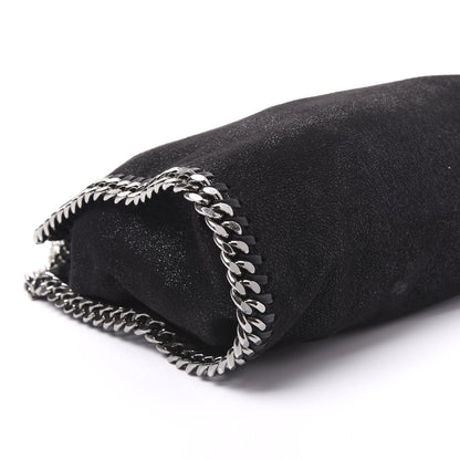 Stella McCartney Shaggy Deer Mini Falabella Fold Over Tote Black 7 of 9