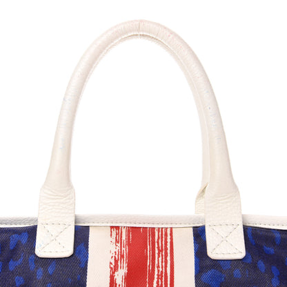 Jimmy Choo Denim Calfskin Studded Union Jack Print Tote 11 of 15