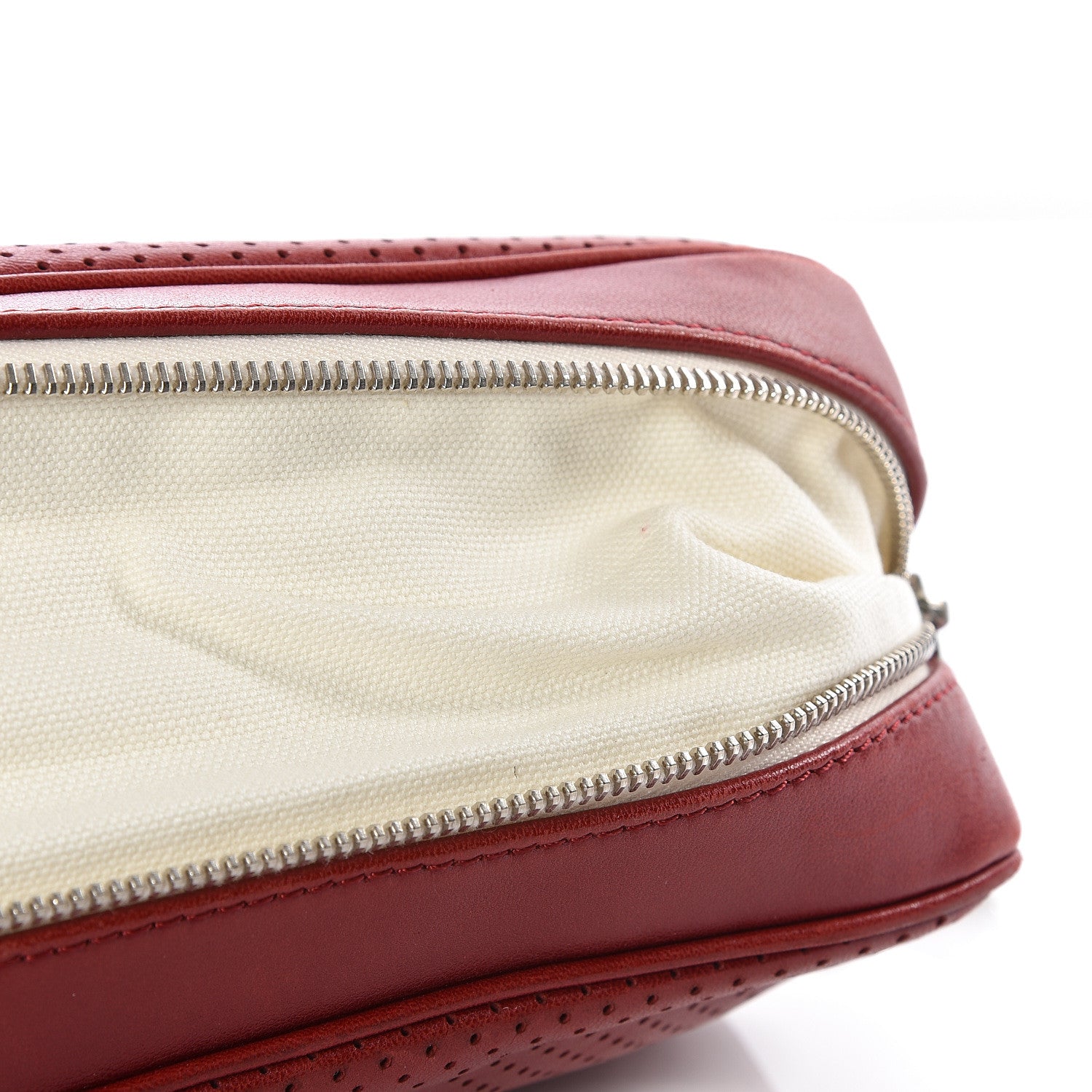 Chanel Lambskin Perforated Medium Baseball Spirit Flap Red 8 of 12