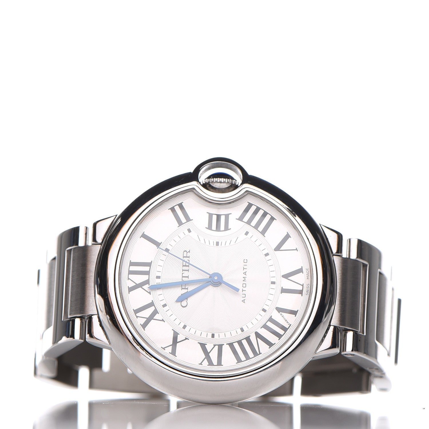 Cartier Stainless Steel 36mm Ballon Bleu De Automatic Watch 3 of 11