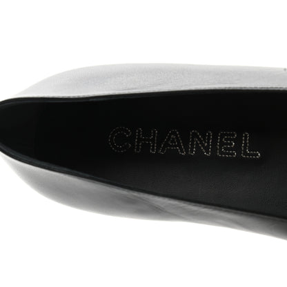 Chanel Lambskin Camellia Ballerina Flats 37.5 Black 7 of 10