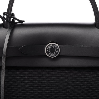 Hermes Toile Vache Hunter Herbag Zip PM 31 Black 9 of 10