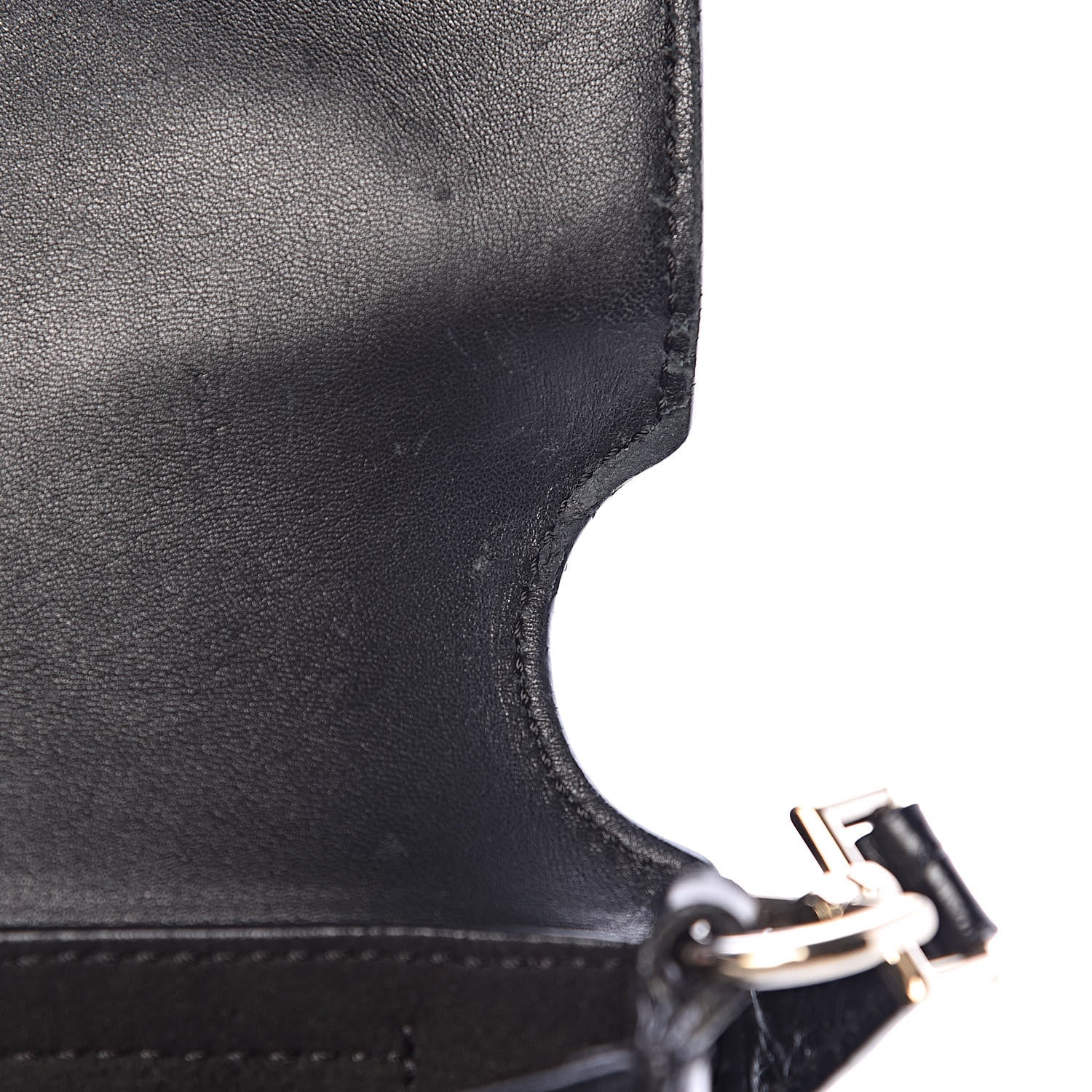 Givenchy Calfskin Crocodile Embossed Small Nobile Shoulder Bag Black 12 of 13