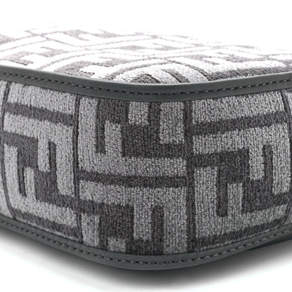 Fendi Chenille FF Embroidered Baguette Antracite Asfalto 12 of 12