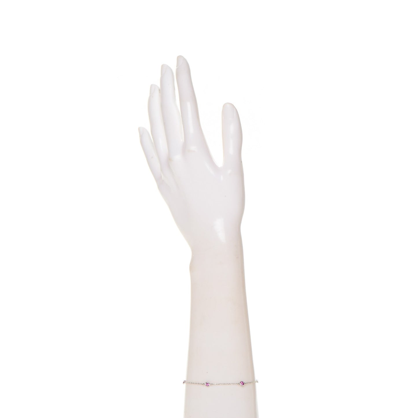 Platinum Pink Sapphire Elsa Peretti Color By The Yard Bracelet