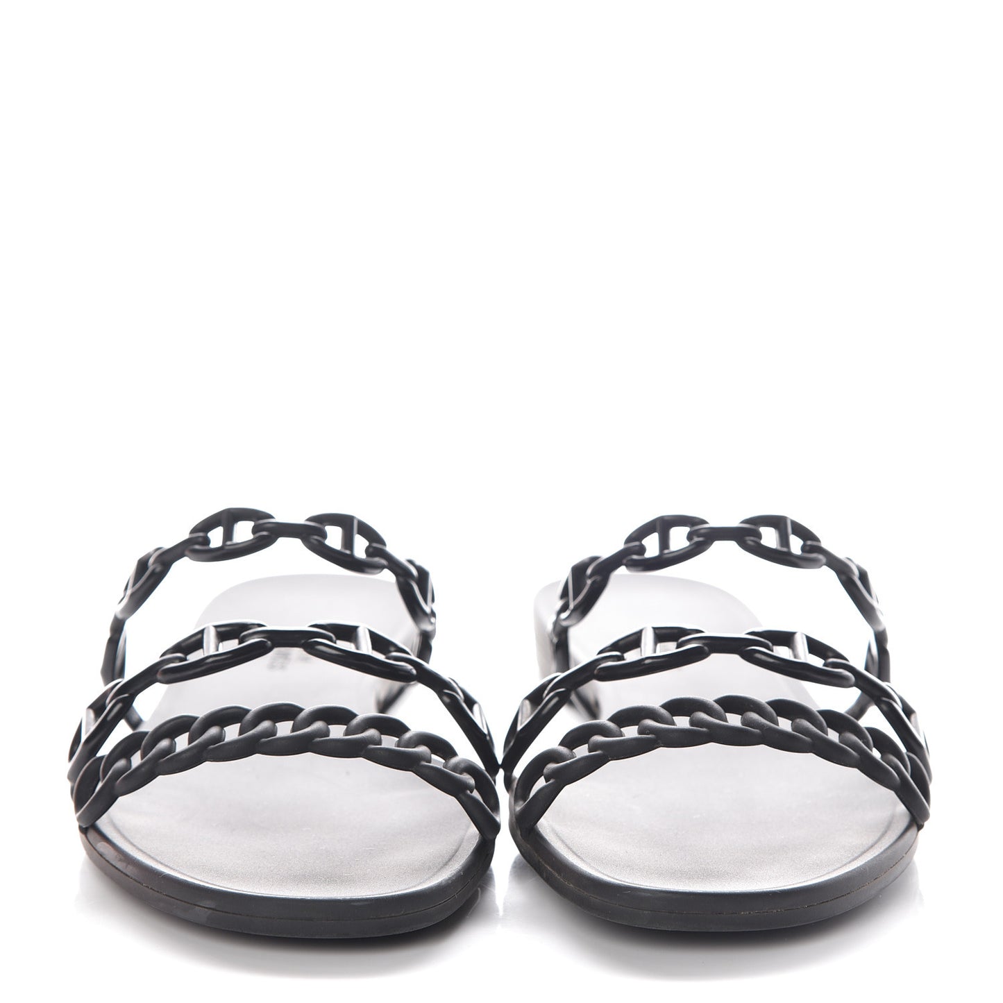Rubber Chaine d'Ancre Rivage Sandals 39 Black