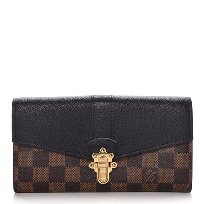 Louis Vuitton Damier Ebene Clapton Wallet Black 1 of 15