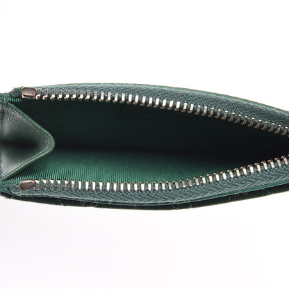 Chanel Lambskin Quilted Zip Card Holder Green 5 of 8
