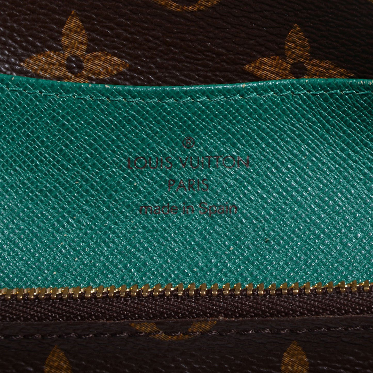 Monogram Emilie Wallet Green